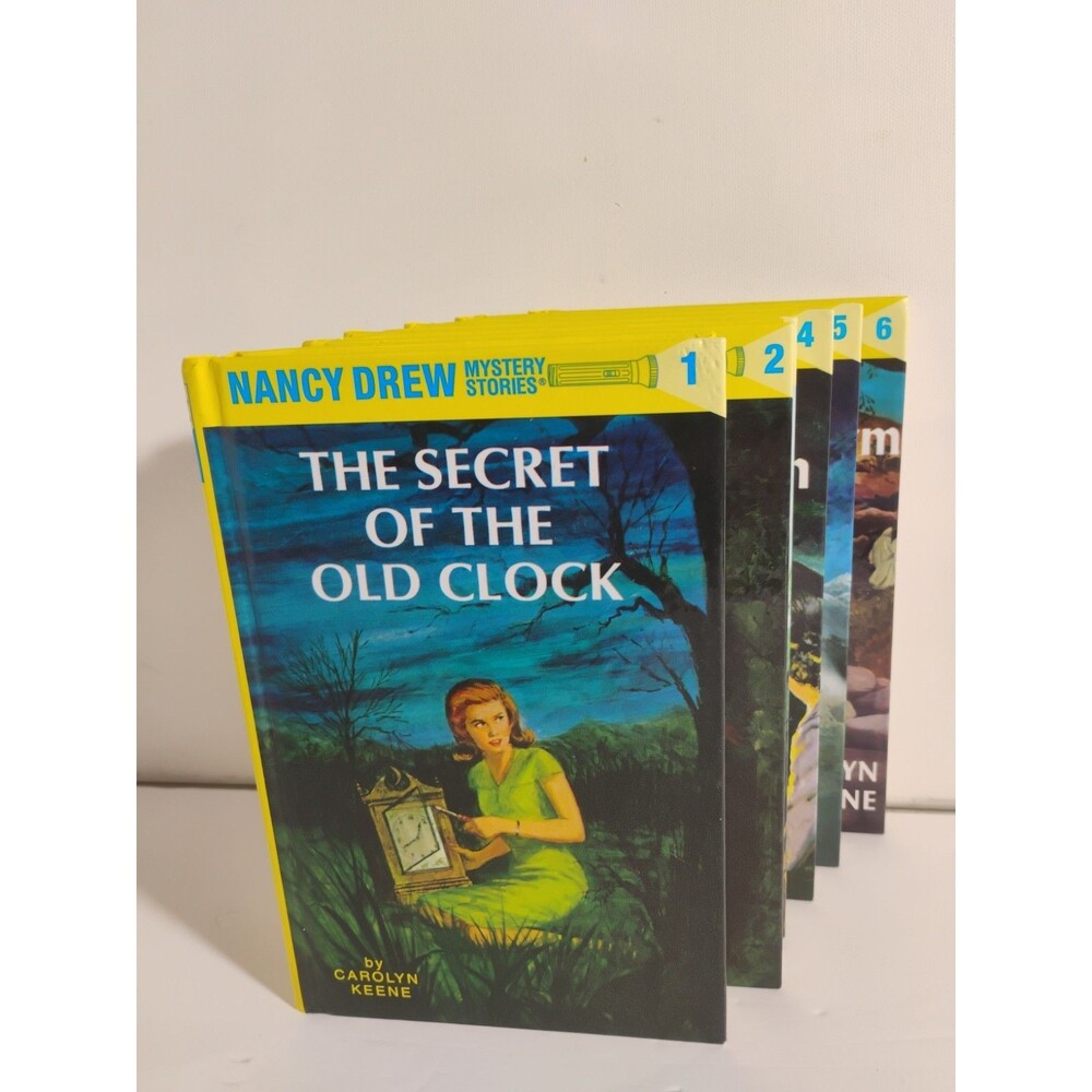 Pristine condition. Nancy Drew Books Lot 1-6 Grosset & Dunlap Yellow Set
